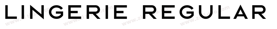 Lingerie Regular Whi字体转换